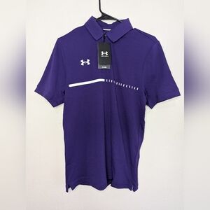 NWT Under Armour Title Short Sleeve Polo Shirt Men's Size XS
